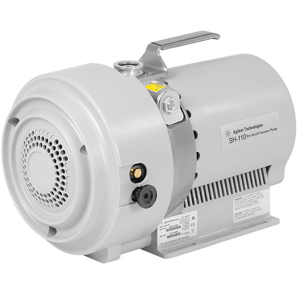 New Agilent SH110, 4 cfm (110 l/m) dry hermetic scroll pump, Inlet NW25, 1Ø,115/220 VAC, 50/60 Hz, 5 x 10E(-2) Torr base pressure. Discontinued. | DUNIWAY New Agilent SH110, 4 cfm (110 l/m) dry hermetic scroll pump, Inlet NW25, 1Ø,115/220 VAC, 50/60 Hz, 5 x 10E(-2) Torr base pressure. Discontinued. | DUNIWAY